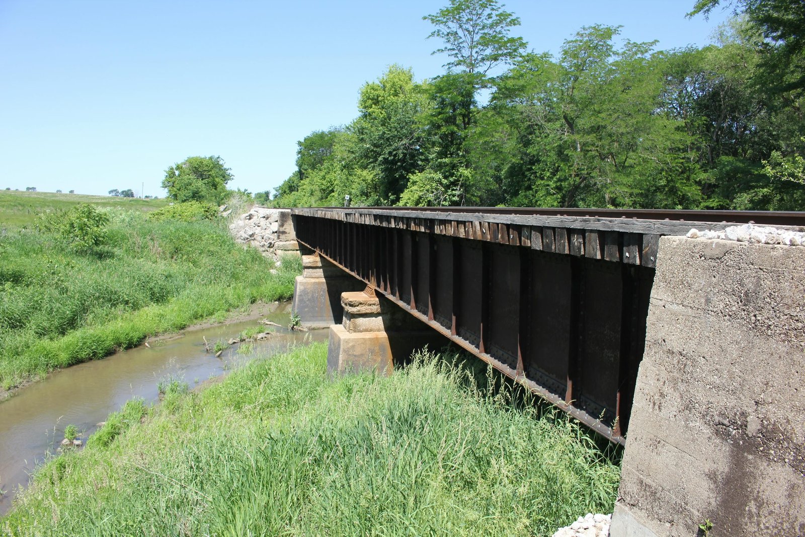 Looking west